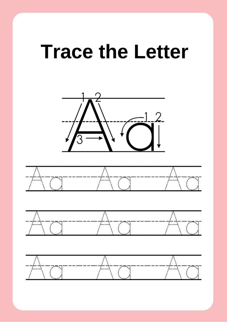 Printable preschool handwriting worksheets